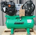 Speedaire 5f564a Stationary Air Compressor 2 Stage 14 Hp Gas Kohler 24 Cfm 30 Ga. Fixed Price $2999.96.