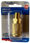 Plews Tru-flate 13-225 1/4" Air Line Compressor Male Coupler Hose Fitting Brass. Fixed Price $5.50.