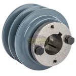 Cast Iron 3.35" Dual Groove Pulley Belt B Section 5l With 1-3/16" Sheave Bushing. Fixed Price $54.95.