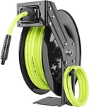 Flexzilla L8611fz Open Face Retractable Air Hose Reel, 3/8"id X 50'l, Free Ship. Fixed Price $215.00.