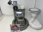 Republic Hrc200 1.1hp 3ph High Pressure Regenerative Blower Max Air Flow 103cfm. Fixed Price $947.65.