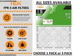 1 Pack Or 3 - Air Filter Standard Pleated Fpr 5 Dust Filters Furnace Ac. Fixed Price $9.80.