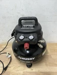 Husky 6 Gal 175 Psi Electric Pancake Air Compressor Oil-free W/gauges & Couplers. Fixed Price $109.99.