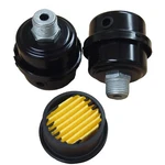Lot Of (2) Air Compressor Metal Filter Silencer 1/2" Mpt Paper Cartridge. Fixed Price $16.99.