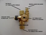 Gas Air Compressor Discharge Unloader Pilot Check Valve Combo 140-175 Nsg1. Fixed Price $57.42.