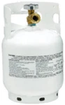 Manchester 10054.3 5 Lb Steel Lp Propane Tank W Qcc1 Valve & Overfill Device. Fixed Price $109.99.