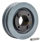 Cast Iron 4.5" Dual Groove Pulley 2 Belt A Section 4l With 1-3/8" Sheave Bushing. Fixed Price $62.95.