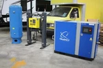 Quincy Qsi 90 Air Compressor With Zeks Dryer And 120 Gallon Tank. Fixed Price $9500.00.