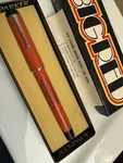 Vintage Parker Big Red Felt Tip Pen Chrome Clip & Trim Original Box Estate. Fixed Price $15.50.