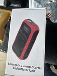 Tire Inflator Portable Air Compressor, 12v Car Jump Starter, 150psi & 28000mah. Fixed Price $49.00.