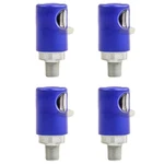 4 Pack Prevost 1/4" Mnpt Quick Coupling Silver Air Plug Coupler Irc. Fixed Price $109.95.