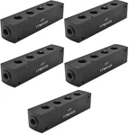5 Interstate Pneumatics Fpm44sr 3/8"x1/4" Fpt Aluminum Rectangle Pencil Manifold. Fixed Price $68.49.