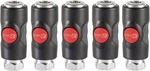 5pcs Safety Air Coupler Truflate Usi 061201 1/4" Fnpt Prevost Quick Release Body. Fixed Price $165.74.