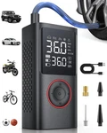 Powools Tire Inflator Portable Air Compressor, 150 Standard Capacity, Black. Fixed Price $47.88.