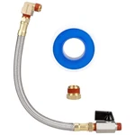 Hromee Extended Tank Drain Assembly Kit With 10 Inch Braided Inch, Silver. Fixed Price $33.00.