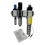 Festo Ms6 Air Preparation Unit Assembly Ms6-sv Ms6-lfr Ms6-em 24vdc 1/2" Npt. Fixed Price $850.00.