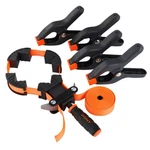 15ft Rapid Acting Band Clamp 4pcs 2" Spring Woodworking Strap Holder. Fixed Price $29.99.