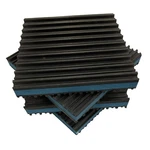 Heavy Duty Anti Vibration Isolation Pads 4" X 7/8" Ribbed With Blue Comp.... Fixed Price $28.09.