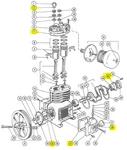 45875-004 Gasket Kit For Devilbiss / Devair Model 220. Fixed Price $30.16.