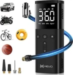 Tire Inflator Portable Air Compressor, 10000mah Cordless Pump For Black. Fixed Price $37.34.