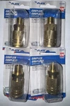 Set 4 Tru-flate 13-225 1/4" Air Line Compressor Male Coupler Hose Fitting Brass. Fixed Price $19.99.