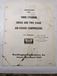 Worthington 1 2 Stage Air Compressors Operator Service Manual 15-20 Hp. Fixed Price $107.16.