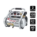 Fortress 2 Gallon 135 Psi Ultra Quiet Oil-free Air Compressor Portable. Fixed Price $179.99.
