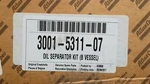 Atlas Copco Air Compressor Oil Separator Maintenance Kit (b Vessel) 3001-5311-07. Fixed Price $1650.00.