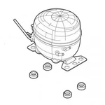 Electrolux 5304524169 Compressor Assembly 1/2" Npt Steel. Fixed Price $225.70.