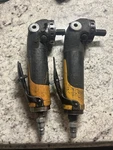 Atlas Copco Pneumatic Angle Grinders Pair Yellow/black Durable Industrial Tools. Fixed Price $75.00.