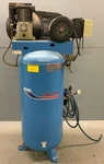 5 Hp Energaire Single Phase Air Compressor Vertical Tank, 230v, Fully Func. Fixed Price $500.00.