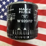 Mann Filter Screw Air Compressor Oil Element W920/17. Fixed Price $45.00.
