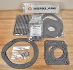 Lot Of Genuine Oem Ingersoll Rand Unknown Air Compressor Rebuild Kit Gaskets. Fixed Price $150.00.