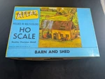 Vintage Atlas Ho Scale Barn & Shed Kit Opened Box. Fixed Price $9.99.