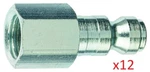 12 Plews & Edelmann Tru Flate Air Line Plug Nipple Design 1/4" Fnpt 12-135. Fixed Price $19.48.
