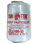 Cim Tek 70016 - 400-30 Hi Capacity, 30 Micron Filter Cimtek. Fixed Price $22.99.