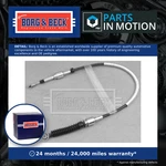 Gear Change Cable Bkg1060 Borg & Beck 25117547371 Genuine Top Quality Guaranteed. Fixed Price $107.46.