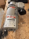 Thomas Ba3624-4668-7 Diaphragm Air Compressor, 1/3 Hp, Stationary, Electric. Fixed Price $400.00.
