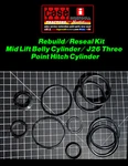 Cylinder Reseal, Rebuild Kit C30054, C26495 Case Ingersoll Mid Lift/j26 3 Point. Fixed Price $59.00.