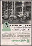 1957 Mustang Station Oklahoma Gas & Electric Photo Ingersoll Rand Pumps Print Ad. Fixed Price $25.41.