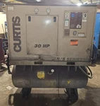 Curtis R/s 30 B Rotary Screw Air Compressor & 120 Gallon Tank 135 Cfm 125 Psi. Fixed Price $7400.00.